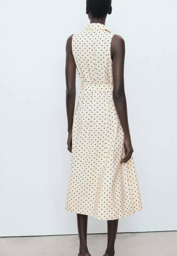 POLKA DOT - Shirt dress - ecru2