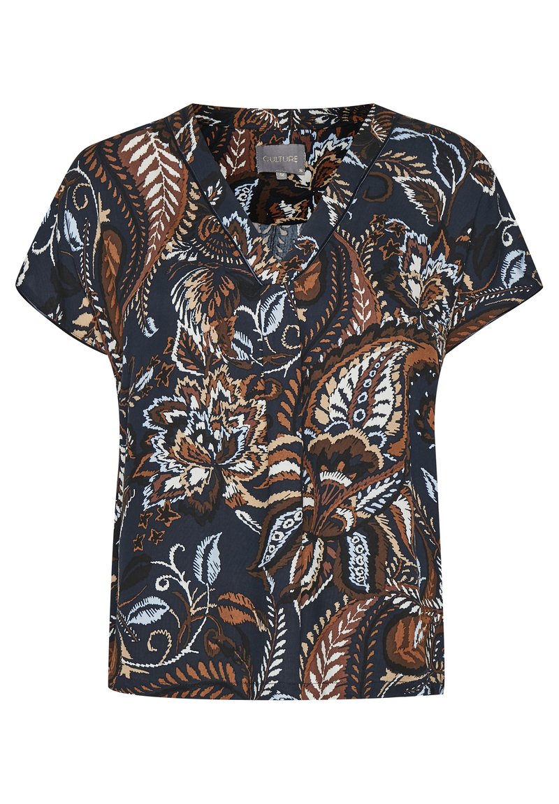 culture Blouse blauw