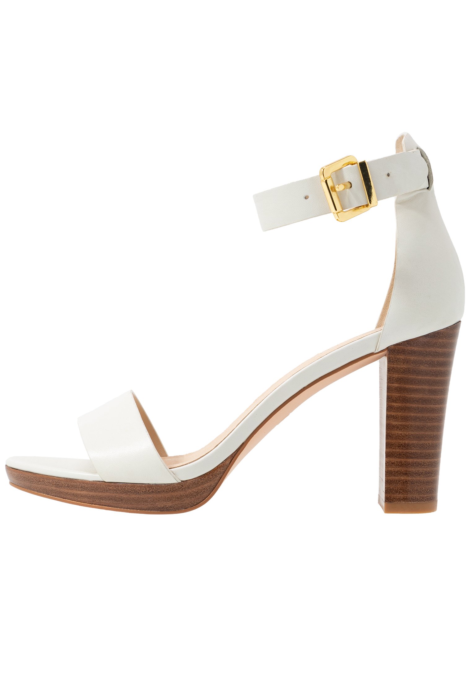 LEATHER HEELED SANDALS Sandaletter white LEATHER HEELED SANDALS Sandaletter white