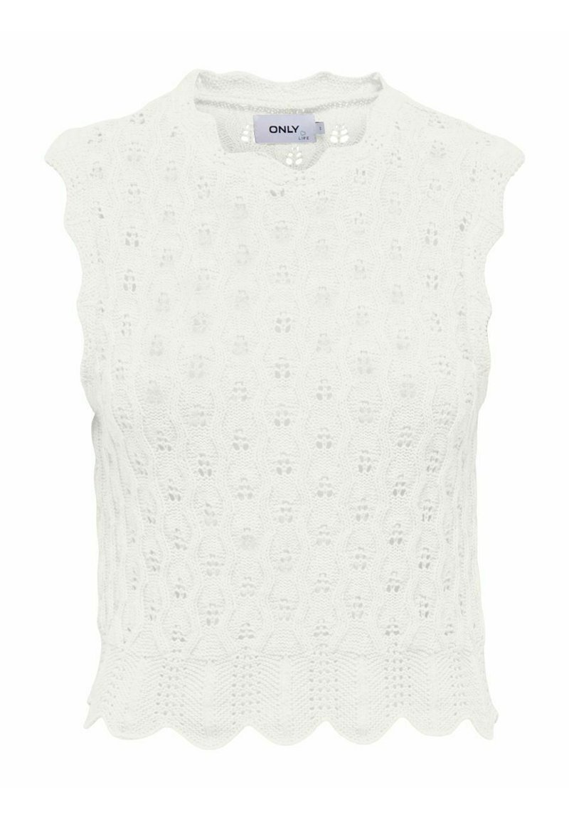 Only - Onlgoa S/L Linen Bl Waistcoat Cc Tlr - 4910243 Cloud Dancer