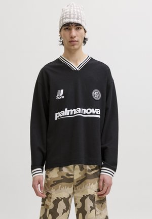 Jack & Jones, CLUB FOOTBALL CREW NECK - Sweatshirt - black
