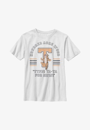 Disney DISNEY WINNIE THE POOH TIGGER COLLEGIATE - Camiseta estampada - white