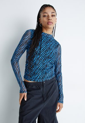 Noisy May NMCARRIE HIGHNECK - Μπλούζα με μακριά μανίκια - princess blue