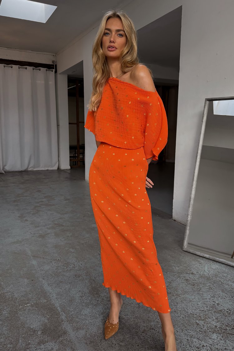 open lace back dress Orange Jacquard Bibi Dress  Never Fully Dressed