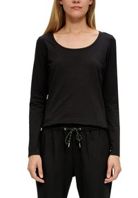 s.Oliver AUS STRETCH - Langarmshirt - schwarz