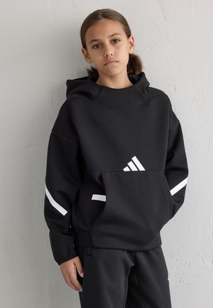 HOODIE JUNIOR UNISEX - Sweatshirt - black/white