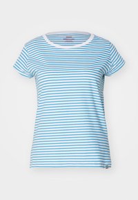 STRIPE TEASY TEE - T-shirts print - brilliant white/mediterranian blue