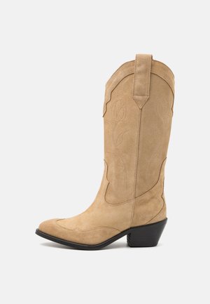 LIBERTY - Cizme cowboy/biker - beige