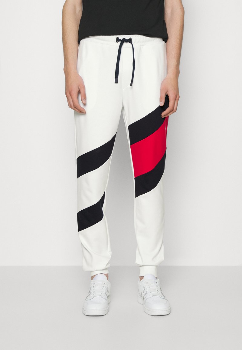 Tommy Hilfiger COLORBLOCKED PANTS Tracksuit bottoms optic white