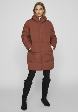 KAPUZEN PUFFER - Zimný kabát - tobacco brown