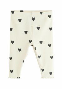 Next REGULAR FIT-2 PIECE FRILL SET - Tamprės – kelnės - black  white heart print