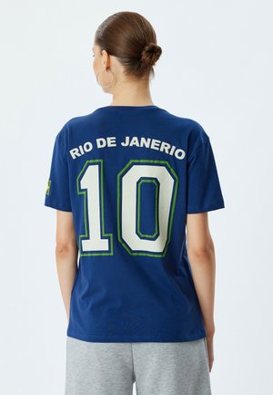 T-shirt med print - dark blue