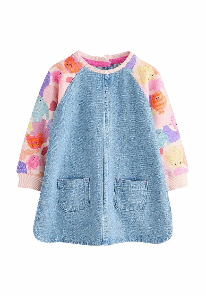 Next REGULAR FIT - RAGLAN - Džinsa auduma kleita - pink monster
