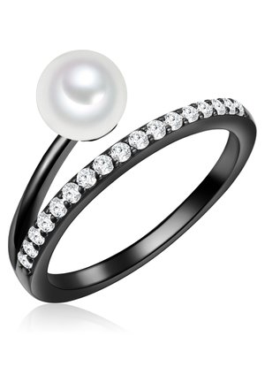 Valero Pearls SÜSSWASSER ZUCHTPERLE ZIRKONIA  - Anello - schwarz