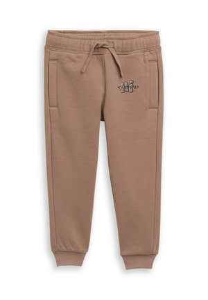 JOGGING MIT PRINT - Jogginghose - taupe grey