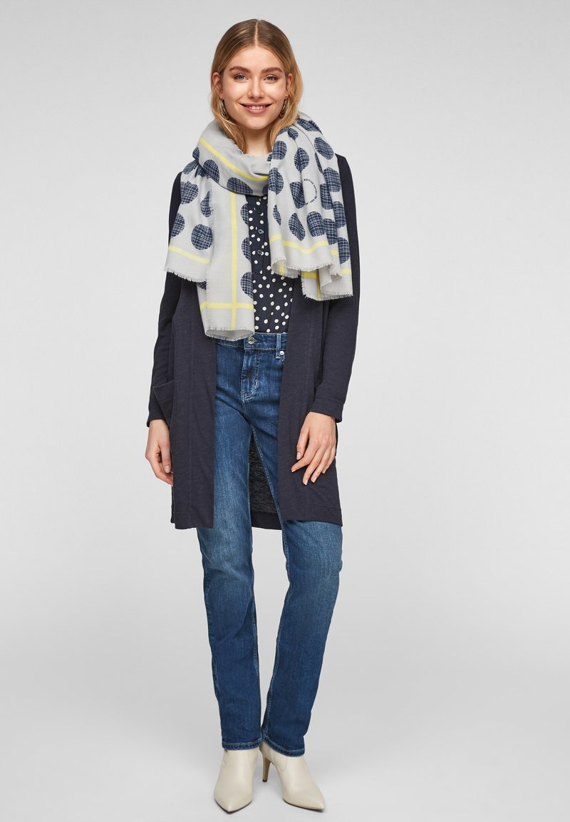 Damen Schals | s.Oliver Schal light grey aop/hellgrau - EV67570 Damen Schals | s.Oliver Schal light grey aop/hellgrau - EV67570
