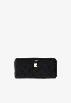 Guess, ELLA LOGO SLG LRG ZIP AROUND - Portefeuille - black logo