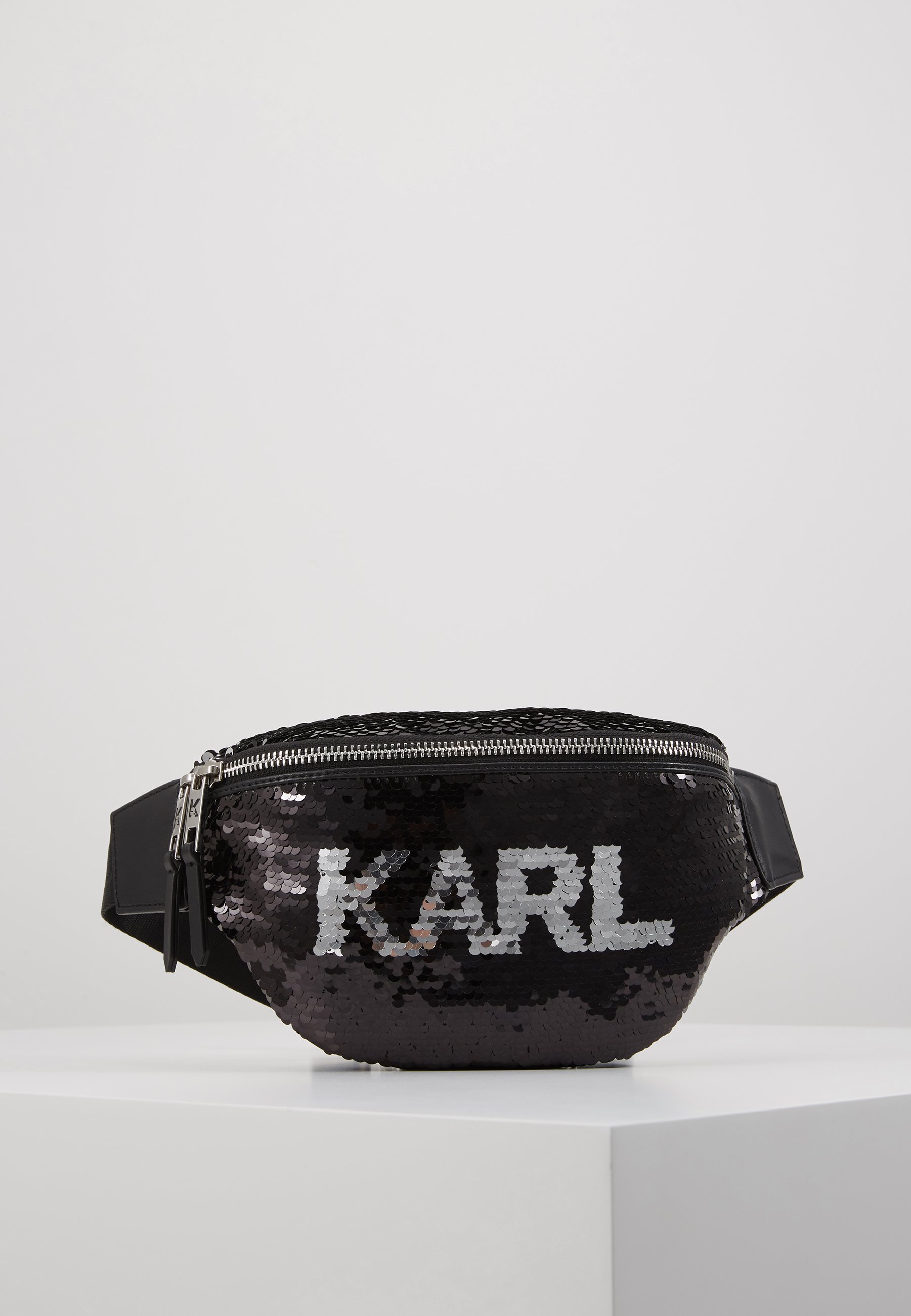 black sequin bumbag