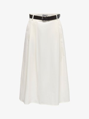 ONLY, ONLZORA HW LONG BELT SKIRT PNT - A-line skjørt - cloud dancer