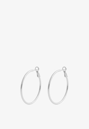 SNÖ of Sweden, AMSTERDAM SMALL RING EAR 40MM - Ohrringe - silver-coloured