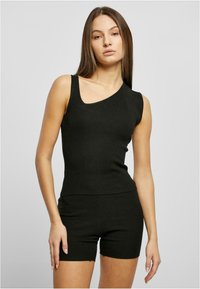 Urban Classics - DAMEN ASYMMETRIC  - Felső - black Miniatűr kép 1