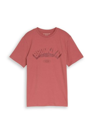 T-Shirt print - faded red