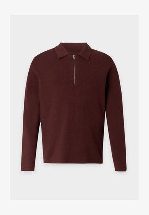Samsøe Samsøe, GUNA HALF ZIP - Пуловер - bitter chocolate