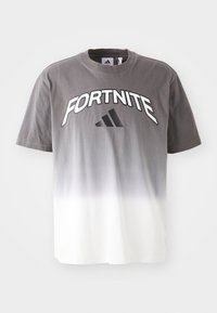 T-shirts print - white/charcoal