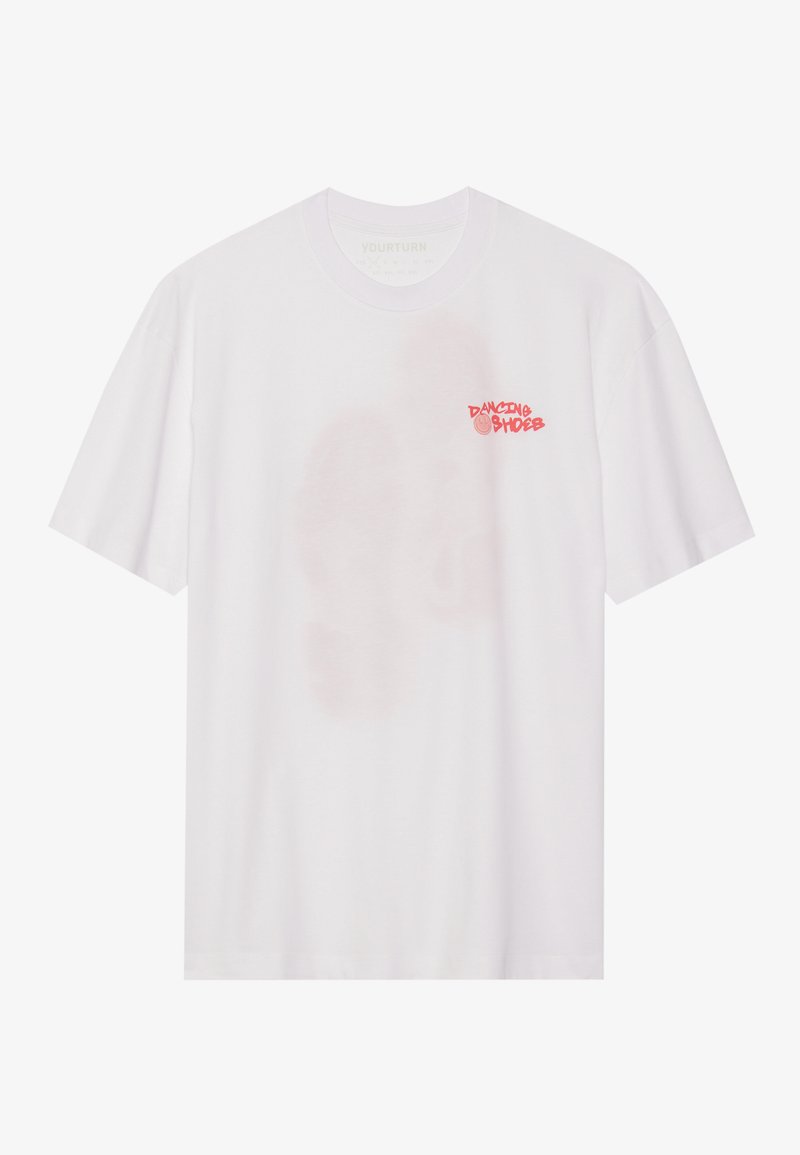 YOURTURN T-shirt print wit YOURTURN T-shirt print wit