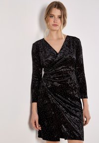 Apricot RHINESTONE WRAP MINI - Robe de soirée - black