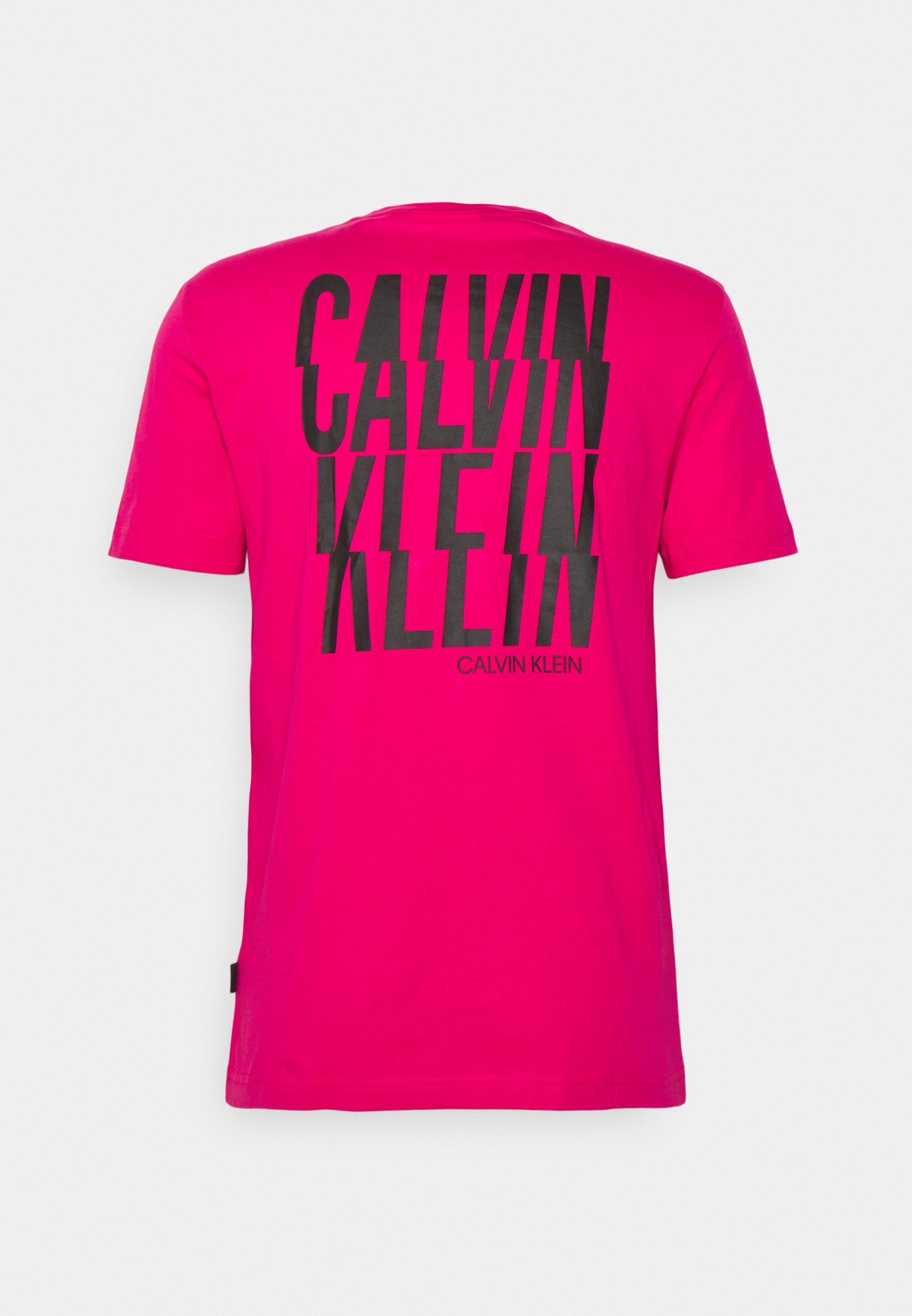 Calvin Klein THUNDER LOGO BACK - Camiseta estampada - bright jewel/rosa -  Zalando.es