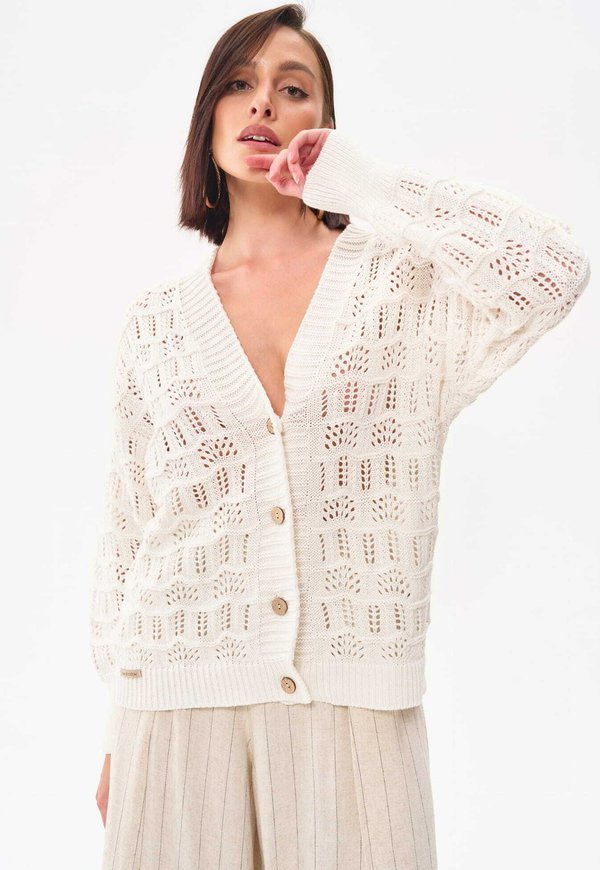 LOPIKO - Strickjacke - ecru