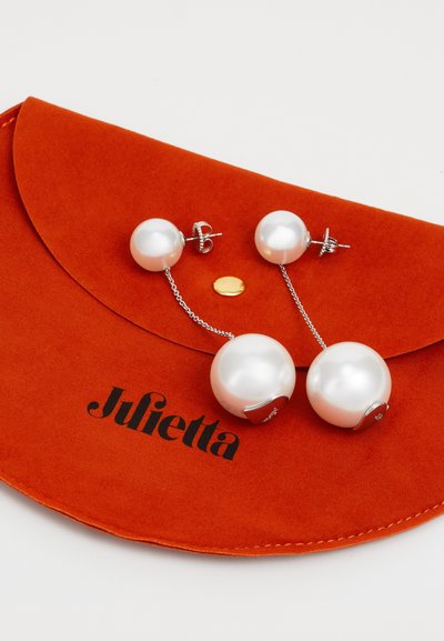 JULIETTA DROP EARRINGS - Pendientes - silver-coloured