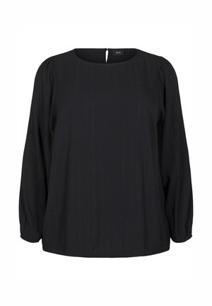 MIT GLITZER - Blusa - black silver