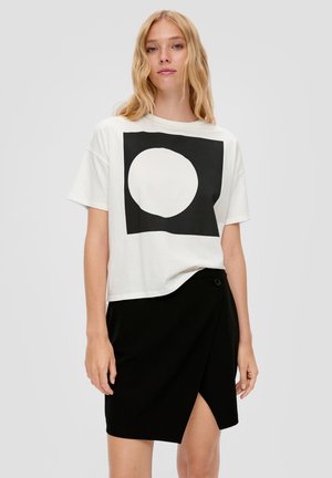 QS IN STRETCH-QUALITÄT - Jupe portefeuille - schwarz