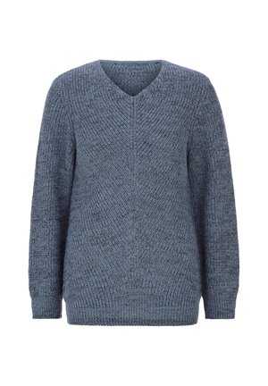 GOLDNER, PULLOVER MIT V-AUSSCHNITT PETITE - Trui - smoky blue