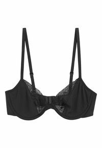 Next SMOOTHING FLORAL NON PAD PLUNGE - Bøjle-bh - black