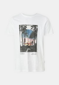 AMARI TEE REGULAR FIT - Marškinėliai su spaudiniu - white
