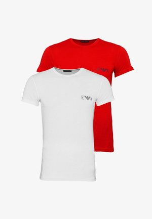 EINFARBIGE IM 2 PACK MIT LOGOPRINT - Basic T-shirt - weiß