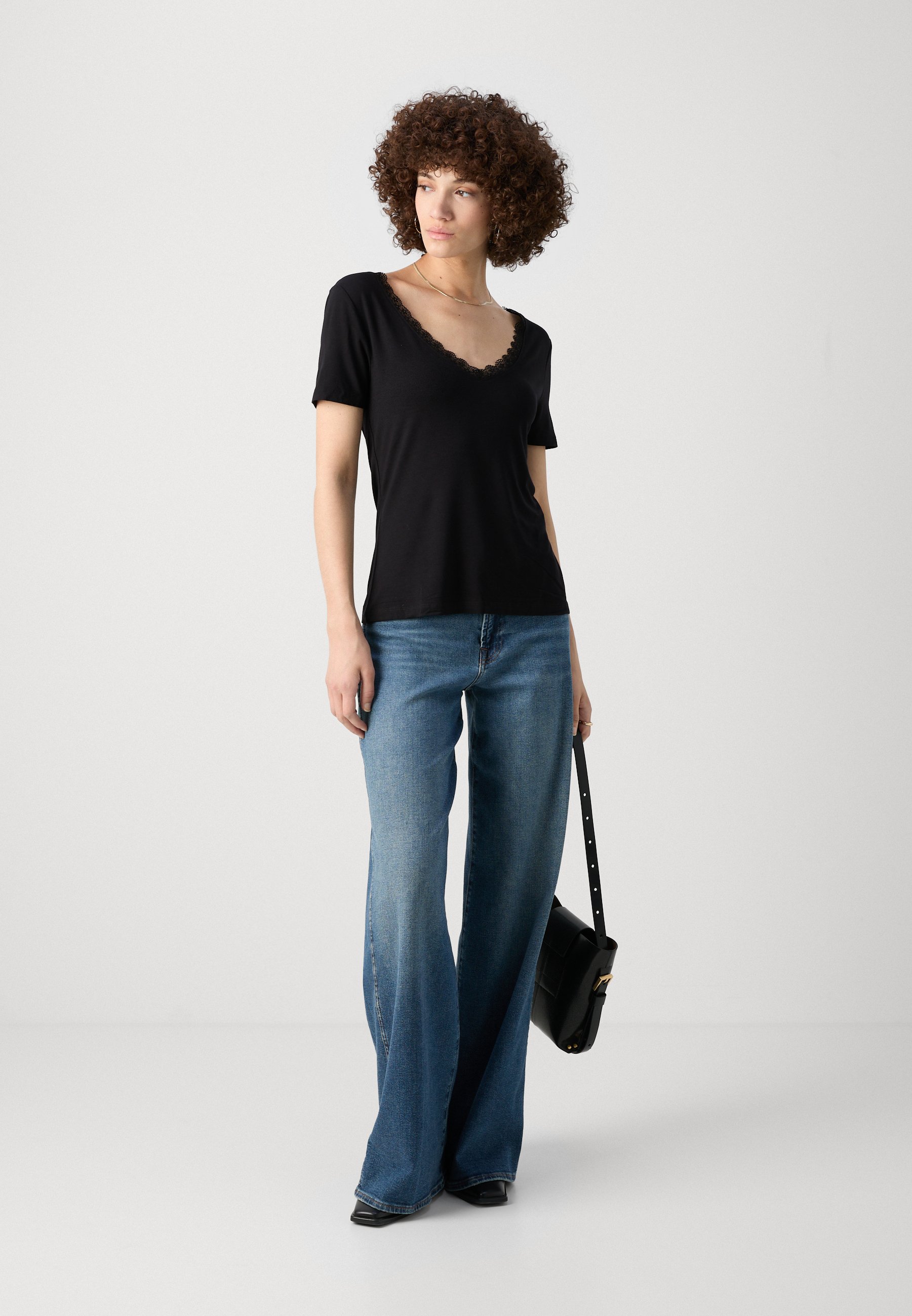 売れ筋商品|||アンナ フィールド Tシャツ レディース トップス Basic T-shirt - black Anna Field by Zalando T-shirt basic - black/zwart - Zalando.nl