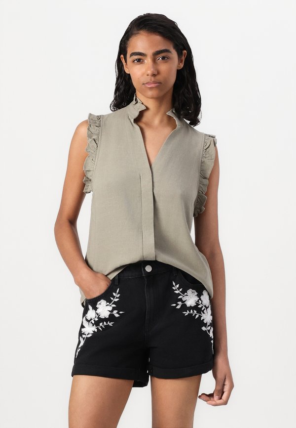 SLFVIVA SUN RUFFLE - Button-down blouse - vetiver4