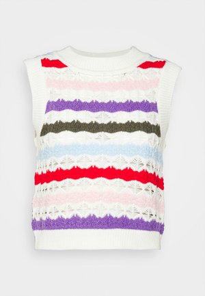 Pulover - white/rainbow multi
