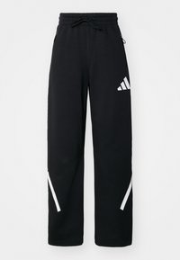 Tracksuit bottoms - black   white
