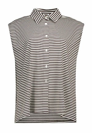KAOS CAMICIA SMANICATA RIGHE MARRONE    - Top - marrone