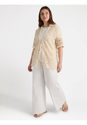 CON LACCI - Cardigan - beige