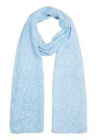 s.Oliver MIT FLORALEM - Sjaal - hellblau