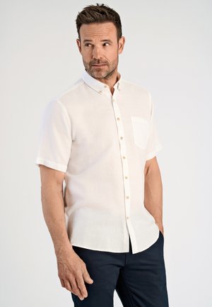 SOLID DOBBY - Camicia - white