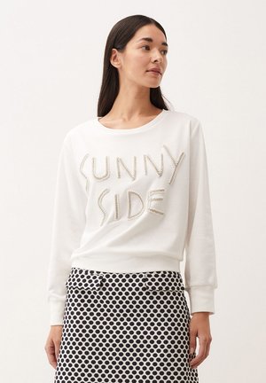 WITH EMBELLISHMENT - Sweatshirt - weiã