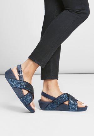LULU - Sandały na platformie - midnight navy