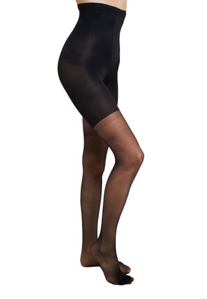 HIGH WAIST SHAPING SHEERS - Tights - very black